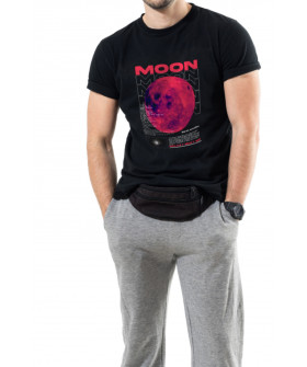 Футболка Trace of Space мужская черная "Moon"