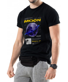 Футболка Trace of Space мужская черная "Moon"