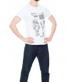 Футболка Trace of Space мужская белая "Suit patent"
