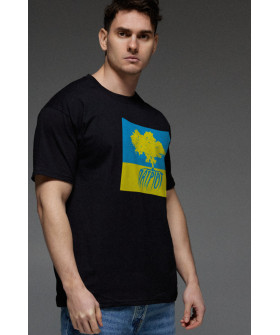 Aspirine men's black patriotic T-shirt "Patriot"