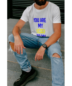 Футболка Ctrl+ мужская белая "You are my..."