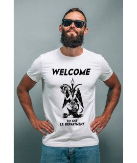 Футболка Ctrl+ мужская белая "Welcome"