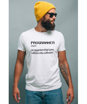 Футболка Ctrl+ мужская белая "Programmer"
