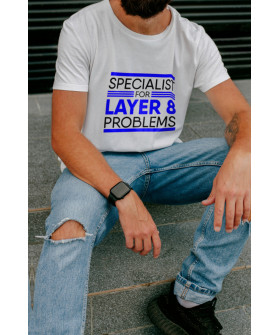 Футболка Ctrl+ мужская белая "Specialist..."