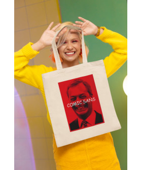 Эко-сумка шопер Ctrl+ натуральный "Comic sans" Эко-сумка шопер Ctrl+ натуральный "Comic sans" 