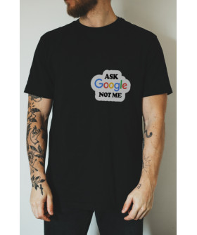 Футболка черная мужская Ctrl+ "Спроси Google не меня"