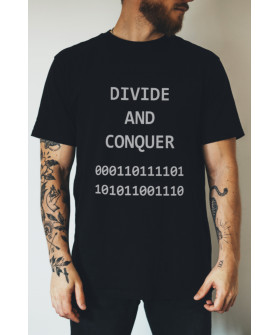 Футболка черная мужская Ctrl+ "Divide and Conquer"