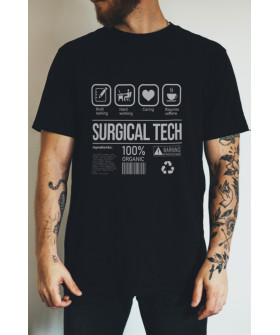 Футболка черная мужская Ctrl+ "Surgical tech"