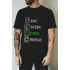 Футболка черная мужская Ctrl+ "eat. sleep. код. повторить"
