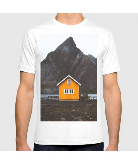 Футболка WhyNotPrint мужская белая "Дом"
