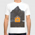 WhyNotPrint men's white T-shirt "House"
