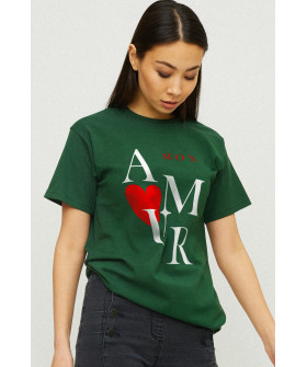 Boyfriend T-shirt / air print /