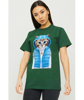 Boyfriend T-shirt / air print /