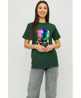 Boyfriend T-shirt / air print /