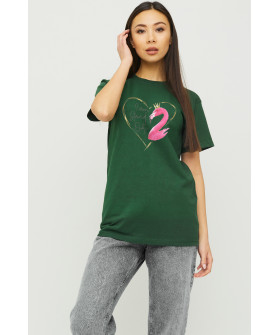 Boyfriend T-shirt / air print /