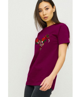 Boyfriend T-shirt / air print /