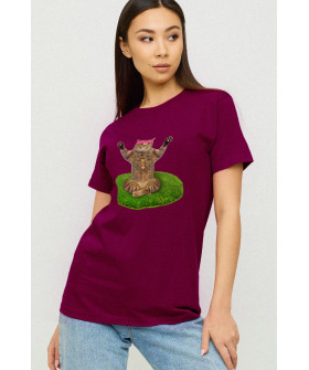 Boyfriend T-shirt / air print /