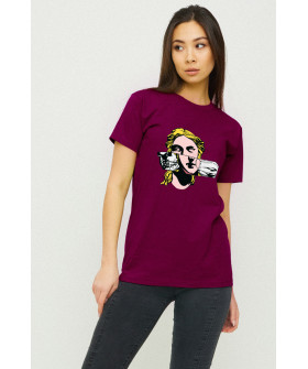 Boyfriend T-shirt / air print /