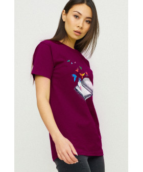 Boyfriend T-shirt / air print /