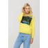 Women's sweatshirt with a print basic /no flis/