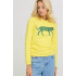 Women's sweatshirt with a print basic /no flis/