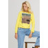 Women's sweatshirt with a print basic /no flis/