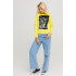 Women's sweatshirt with a print basic /no flis/ 