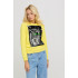 Women's sweatshirt with a print basic /no flis/