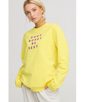 Women's sweatshirt with oversized print /no flis/ 