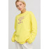 Women's sweatshirt with oversized print /no flis/