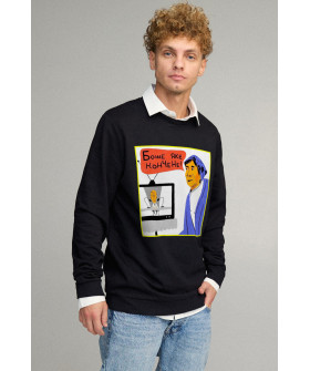 Світшот чоловічий OVERSIZE /no flis/