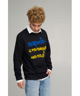 Світшот чоловічий OVERSIZE /no flis/