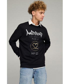 Світшот чоловічий OVERSIZE /no flis/