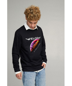 Світшот чоловічий OVERSIZE /no flis/