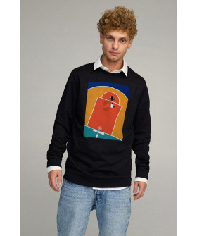 Світшот чоловічий OVERSIZE /no flis/