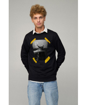 Світшот чоловічий OVERSIZE /no flis/