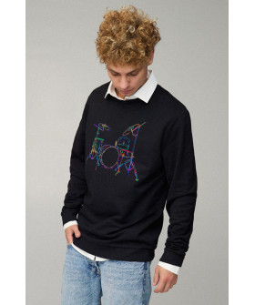 Світшот чоловічий OVERSIZE /no flis/