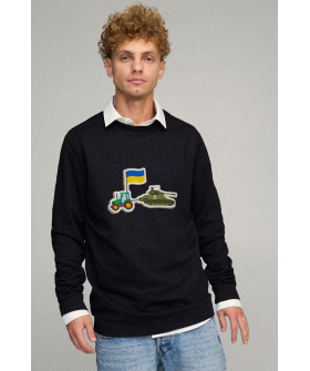 Світшот чоловічий OVERSIZE /no flis/