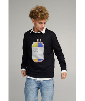 Світшот чоловічий OVERSIZE /no flis/