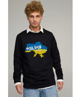 Світшот чоловічий OVERSIZE /no flis/