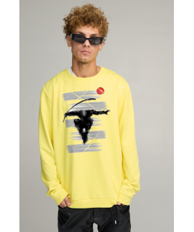 Світшот чоловічий OVERSIZE /no flis/