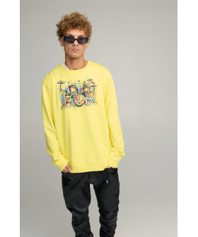 Sweatshirt men's OVERSIZE /no flis/