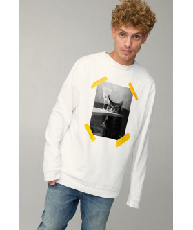Sweatshirt men's OVERSIZE /no flis/