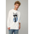 Sweatshirt men's OVERSIZE /no flis/
