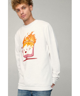 Sweatshirt men's OVERSIZE /no flis/
