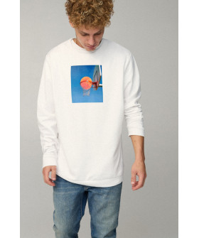 Sweatshirt men's OVERSIZE /no flis/