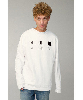 Світшот чоловічий OVERSIZE /no flis/