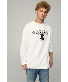 Sweatshirt men's OVERSIZE /no flis/