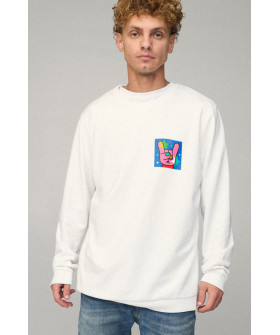 Sweatshirt men's OVERSIZE /no flis/