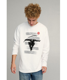 Sweatshirt men's OVERSIZE /no flis/